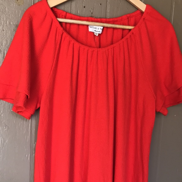 Madewell TeXTURE & Thread tiered sleeve dress - Picture 3 of 11